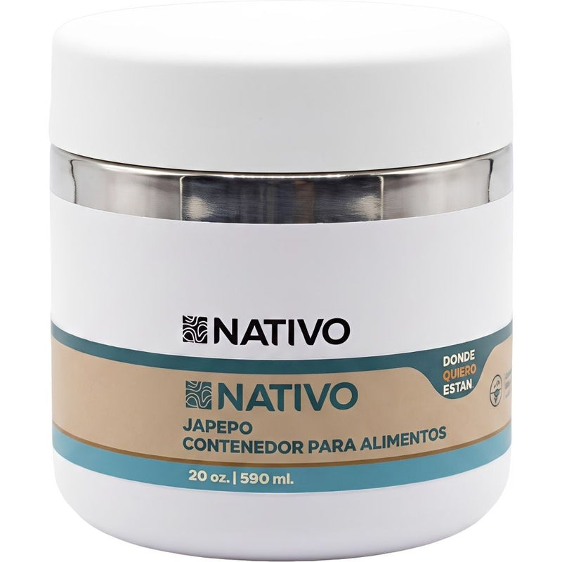 CONTENEDOR TERMICO P/COMIDA NATIVO JAPEPO- 590ML - BLANCO
