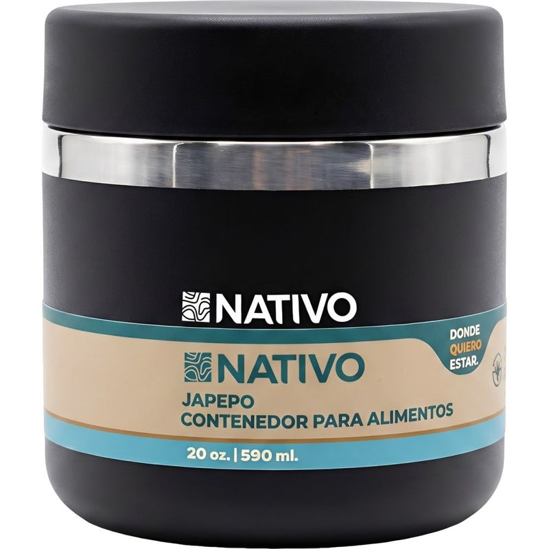 CONTENEDOR TERMICO P/COMIDA NATIVO JAPEPO- 590ML - NEGRO