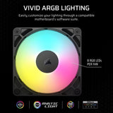 COOLER FAN CORSAIR RS120 ARGB 120MM PWM BLACK TRIPLE PACK CO-9050181-WW