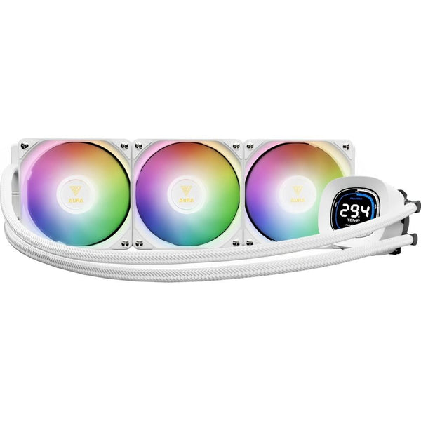 COOLER LIQUID GAMDIAS AURA GL360 PANTALLA DIGITAL ARGB 360MM PWM/3FAN/WHITE 1GTA.BR