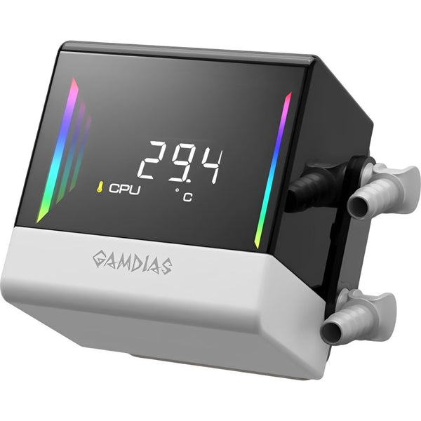 COOLER LIQUID GAMDIAS CHIONE E4-360 V2 ARGB 360MM PWM/PANTALLA DIGITAL/3FAN/WHITE 1GTA.BR