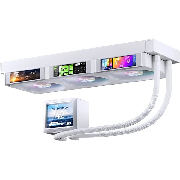 COOLER LIQUID JONSBO TF3-360SCW PANTALLA DIGITAL ARGB 397MM PWM/3FAN/WHITE