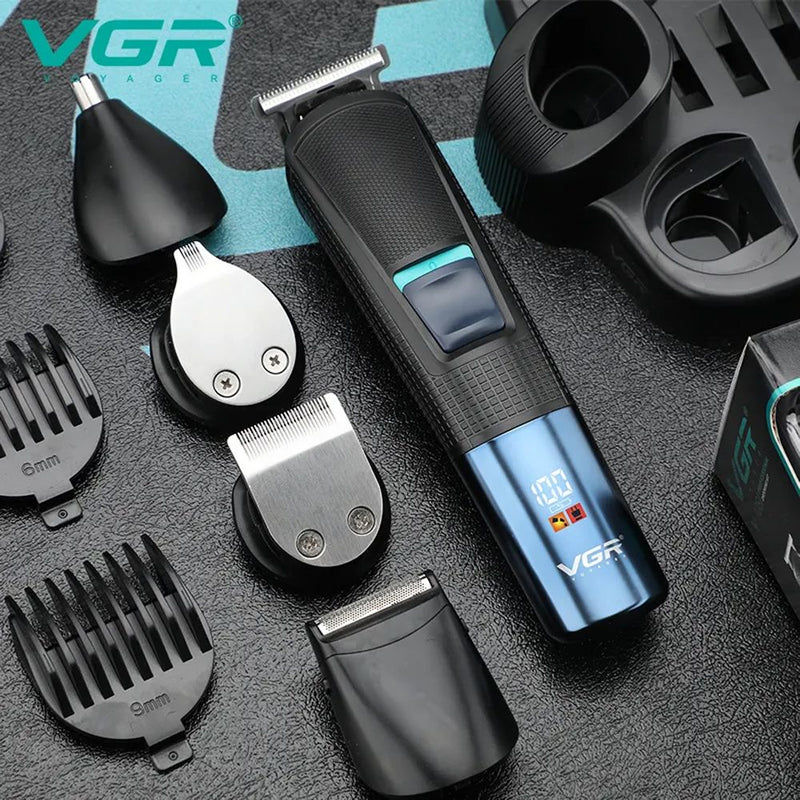 TRIMMER VOYAGER VGR V-108 10-IN-1 LCD/RECARGABLE/BLACK/BLUE 115756