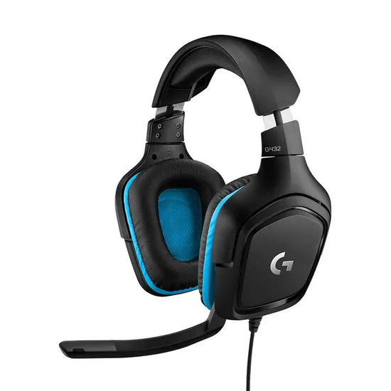 AURICULAR LOGITECH G432 SURROUND GAMING (981-000769) BLACK/BLUE Product