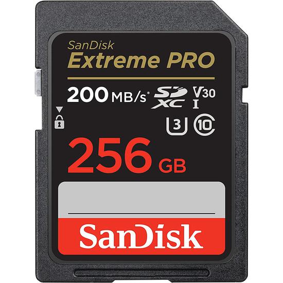 Tarjeta de Memoria Sandisk Extreme Pro SDXC 256GB Clase 10 200MB/s