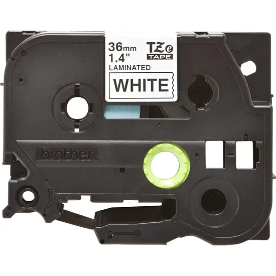 CINTA P/ ROTULADORA BROTHER P-TOUCH TZE-261 36MM/8M NEGRO EN BLANCO Product