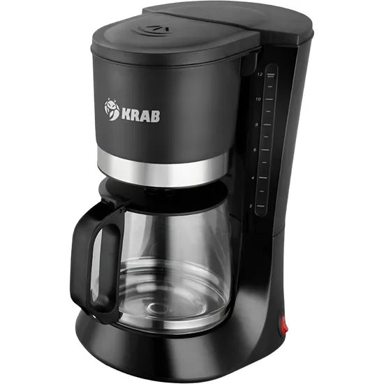 CAFETERA ELECTRICA QUANTA KRAB KBCE1200 220V/1200ML BLACK