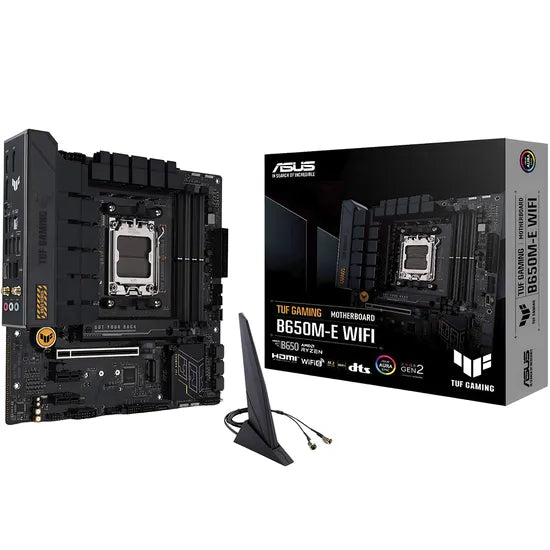 PLACA MADRE ASUS AM5 B650M-E TUF GAMING WIFI /HDMI/USB3.2/M.2/DDR5/MATX