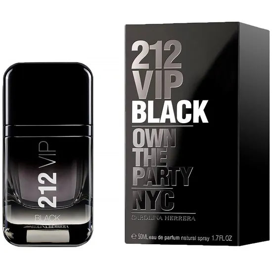 PERFUME  CAROLINA H. 212 VIP BLACK EDP 50ML  - MASCULINO.