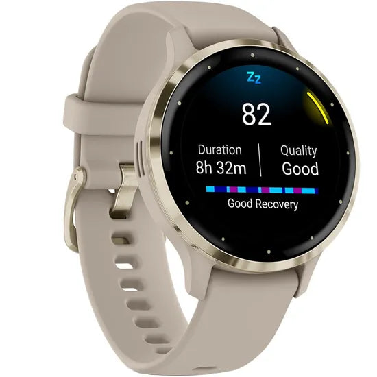 RELOJ GARMIN VENU 3S 41MM FRENCH GRAY CASE / SOFT GOLD BEZEL 010-02785-02