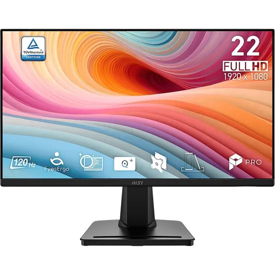MONITOR 22"" MSI PRO MP225 E12VL FHD IPS/120HZ/1MS/8B/HDMI/VGA Product