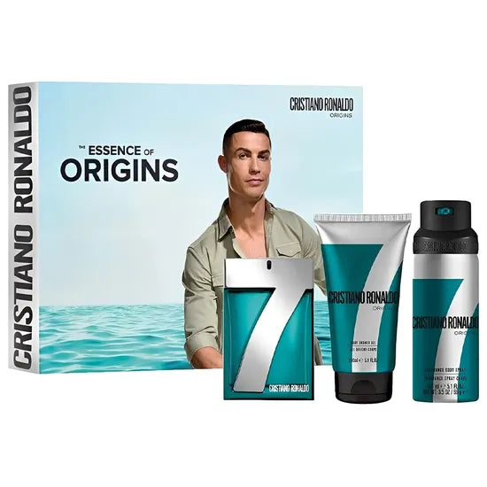 KIT PERF CR7 ORIGINS EDT 100ML + SHOWER GEL + BODDY SPRAY