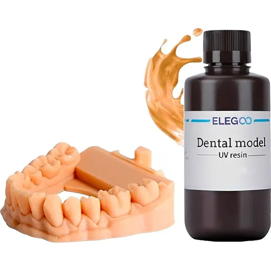 RESINA P/IMPRESORA 3D ELEGOO DENTAL MODEL UV RESIN ORANGE 1KG