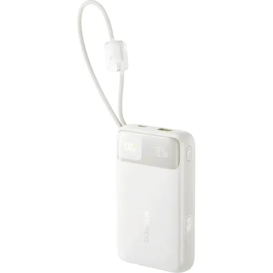 CARGADOR PORTATIL BASEUS ENERFILL FC11 22.5W 20.000MAH USB-A+USB-C+CABLE BEIGE E0027S05
