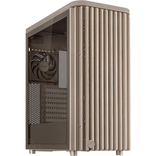 GABINETE ASUS PROART WOOD EDITION PA401 MID TOWER BEIGE 3FAN
