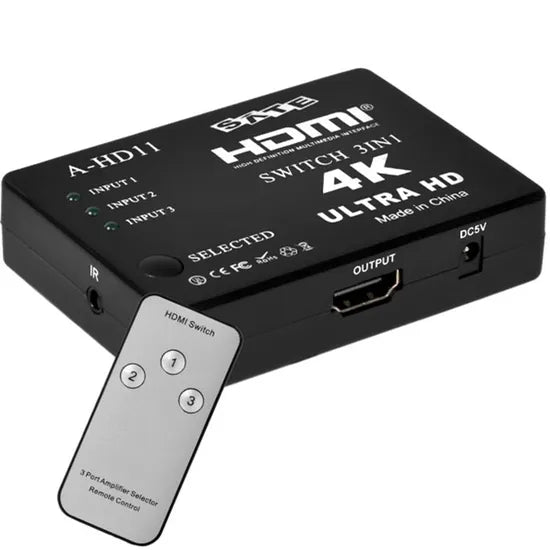 HDMI SWITCH SATELLITE 3X1 4K A-HD11 Product