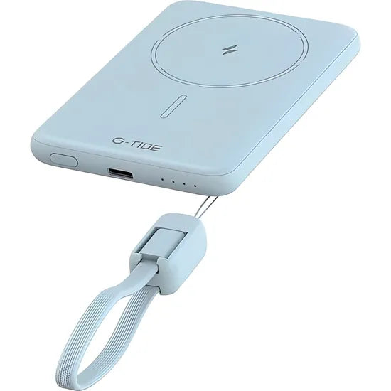 CARGADOR PORTÁTIL G-TIDE POWERBANK SLIM 01 5.000MAH LIGHTNING/USB-C BLUE Product