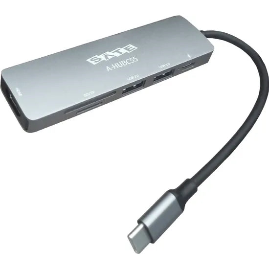 HUB USB-C 6-IN-1 SATELLITE A-HUBC55 HDMI 4K30HZ/SD/TF/USB-C/USB-A 3.0/USB-A 2.0 Product