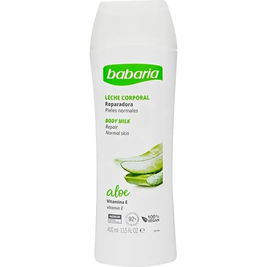 BABARIA LECHE CORPORAL PIELES NORMALES ALOE VERA 400ML Product