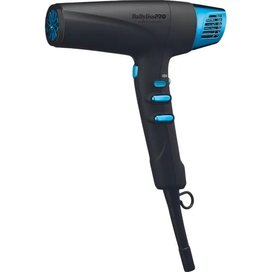 SECADOR BABYLISS PRO NANO 9100 DUAL IONIC 220V BLACK/BLUE 74108484802