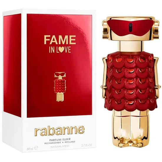 PERFUME  RABANNE FAME IN RED PARFUM ELIXIR 80ML - FEMENINO