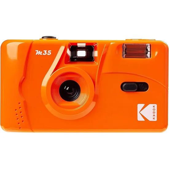 CAMARA KODAK M35 DE PELICULA CON FLASH PAPAYA