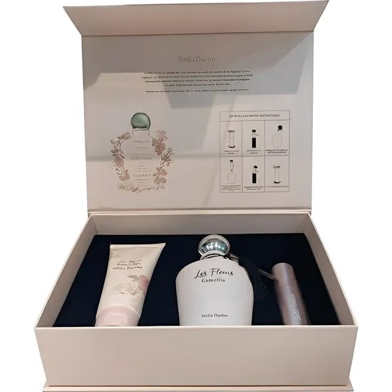 KIT PERF STELLA DUSTIN FLEURS CAMELLIA 100ML+ BL +ATOM Product