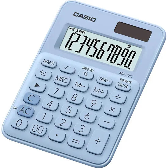 CALCULADORA COMPACTA CASIO MS-7UC-LB-N-DC - LIGHT BLUE Product