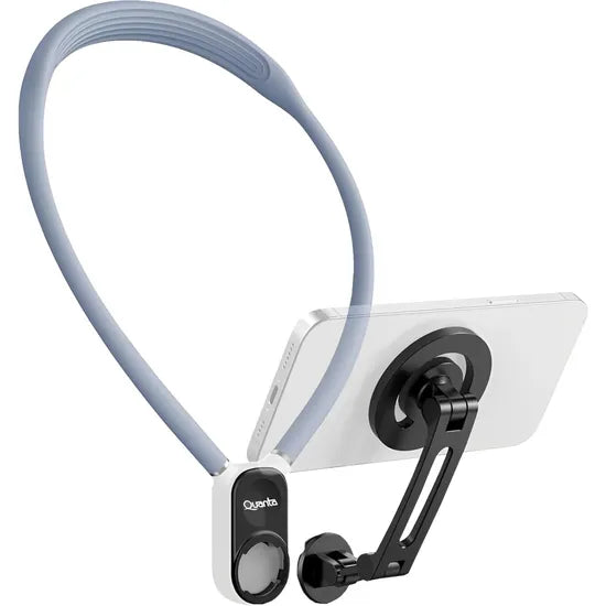 SOPORTE CELULAR P/CUELLO QUANTA 4 EN 1 QTSCF410 SENSEMOTION CELESTE Product