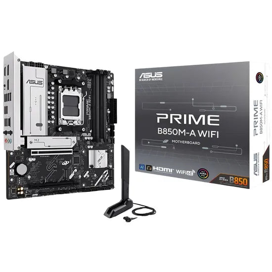 PLACA MADRE ASUS AM5 PRIME B850M-A WIFI HDMI/2DP/USB3.2/3M.2/DDR5/MATX
