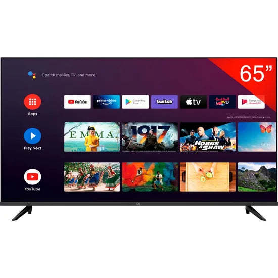 TV SMART 65"" MTEK MK65FSAU 4K/ANDROID TV/DA/DIG/VOICE REMOTE/BT/CAST/HDR Product