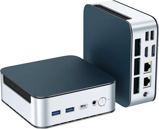 MINI PC GLORLIN R3-5300U 3.8GHZ/16GBD4/512SSD/W11PRO/HDMI/4XUSB/2LAN/BT/WIFI/SLV