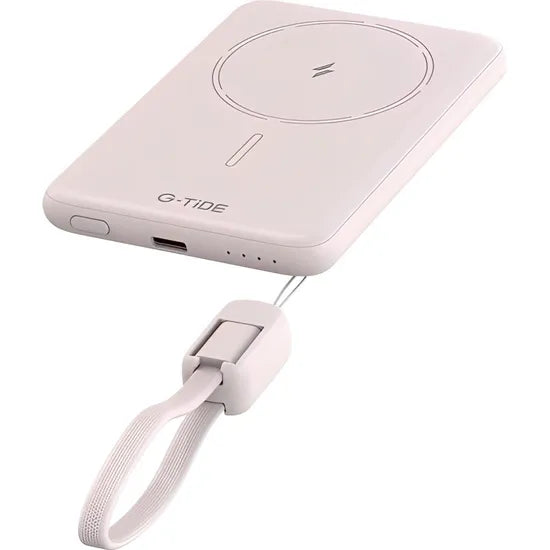 CARGADOR PORTÁTIL G-TIDE POWERBANK SLIM 01 5.000MAH LIGHTNING/USB-C PINK