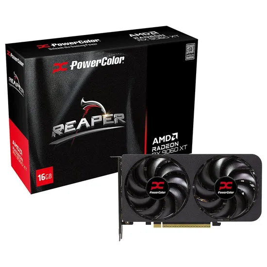 PLACA DE VIDEO POWER COLOR RADEON RX9060 XT REAPER 16GB/GDDR6/3230MHZ/2FAN Product