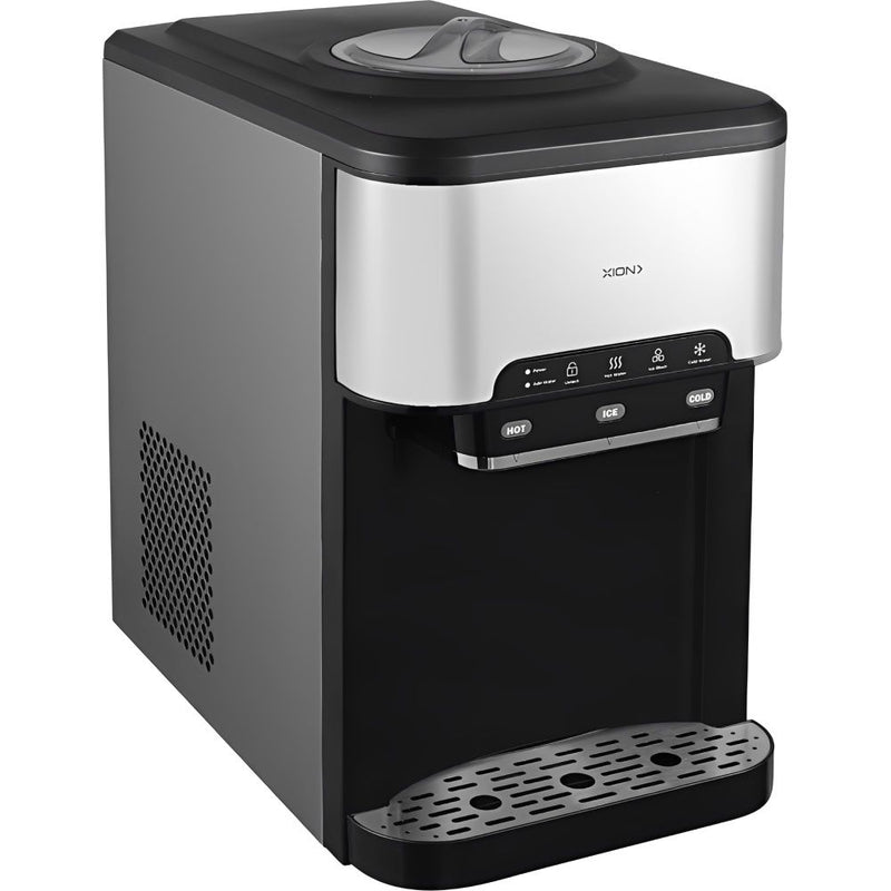 BEBEDERO DE MESA XION XI-ICE20HC 3EN1/FRIO/CALIENTE/HIELO/20KG/220V/INOX/BLACK
