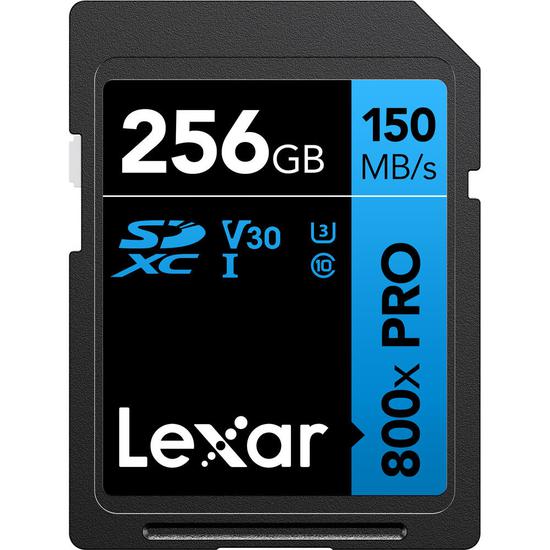 Tarjeta de Memoria Lexar 800X SDXC 256GB Clase 10 120MB/s