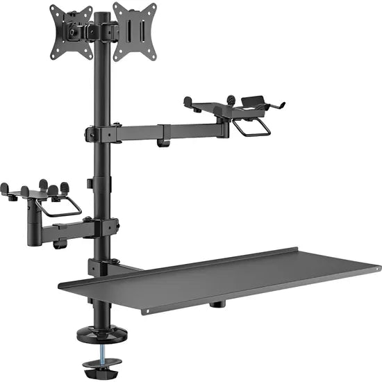 SOPORTE P/2MONITOR/POS/IMP/SCAM ARTICULADO FTX FTX-02LD 17""-32"" 9KG BLACK Product
