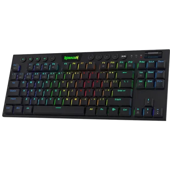 TECLADO MECANICO WIRELESS REDRAGON HORUS TKL K621-RGB-PRO/80%/SWICTH RED/BLACK