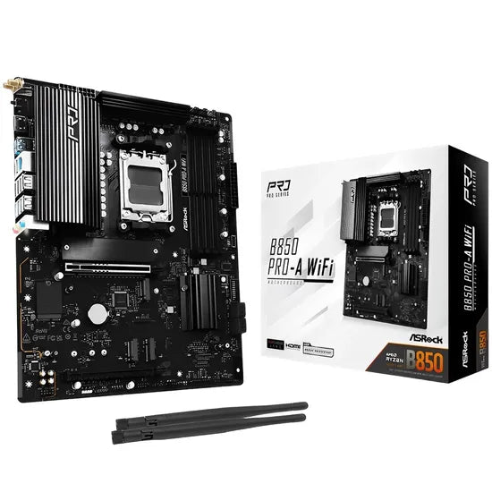 PLACA MADRE ASROCK AM5 B850 PRO-A WIFI HDMI/USB3.2/M.2/DDR5/ATX