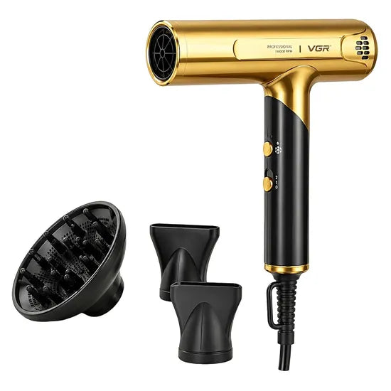 SECADOR VGR PROFESSIONAL HAIR DRYER V-403 1900W/GOLD/BIVOLT