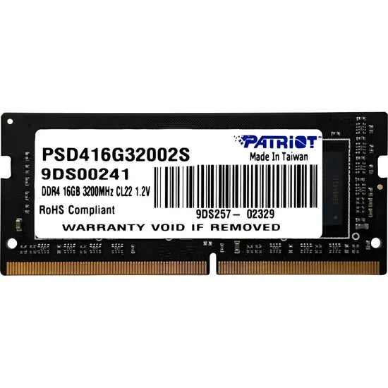 MEMORIA RAM NB DDR4 16GB/3200MHZ PATRIOT PSD416G32002S Product