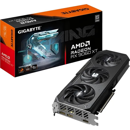 PLACA DE VIDEO GIGABYTE RADEON RX9060 XT GAMING OC 8GB/GDDR6/3320MHZ/3FAN GV-R9060XTGAMING 3GTA.BR-PY Product