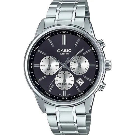 RELOJ CASIO DRESS MTP-E515D-1AVDF BLACK/SILVER Product