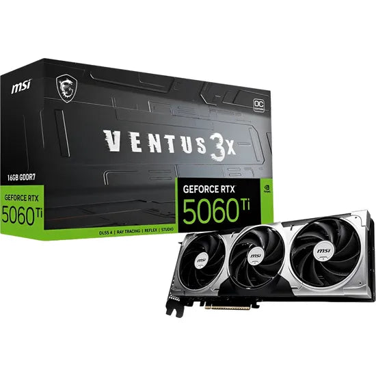 VGA MSI RTX5060 TI VENTUS 3X OC 16GB/GDDR7/2617MHZ/3FAN 912-V812-078 Product