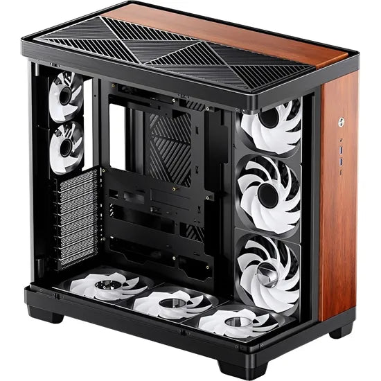 GABINETE JONSBO TK-4 WOOD ITX/M-ATX/ATX BLACK