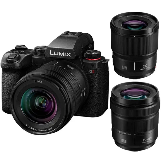 CAMARA PANASONIC LUMIX S5 II KIT KIT 20-60MM F/3.5-5.6 + 50MM F/1.8