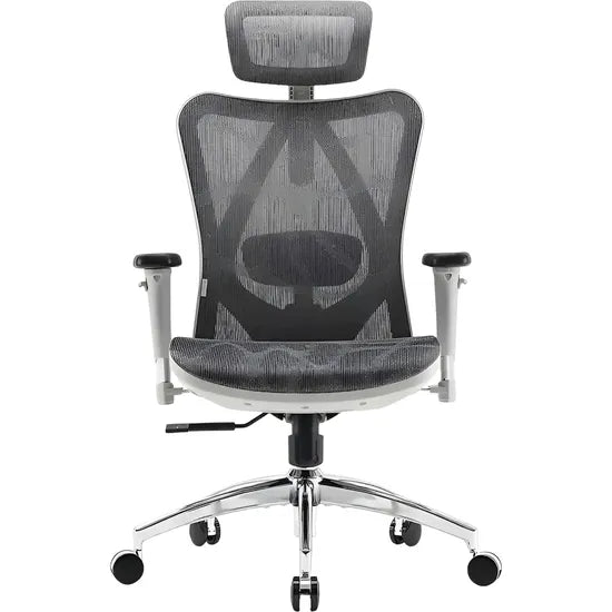 SILLA P/GAMER-OFICINA SIHOO M57-M114 APOYABRAZOS-3D/SOP-LUMBAR/CABEZAL-AJUSTABLE/LIGHT GREY