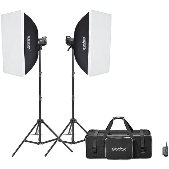 KIT FLASH DE ESTUDIO GODOX MS200-F (220V)