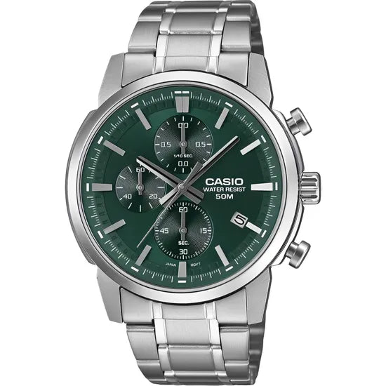 RELOJ CASIO DRESS MTP-E510D-3AVDF GREEN/SILVER Product