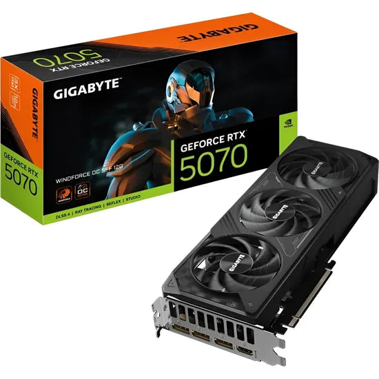 VGA GIGABYTE RTX5070 WINDFORCE OC SFF 12GB/GDDR7/2542MHZ/3FAN GV-N5070WF3OC-12GD 3GTA.BR-PY Product